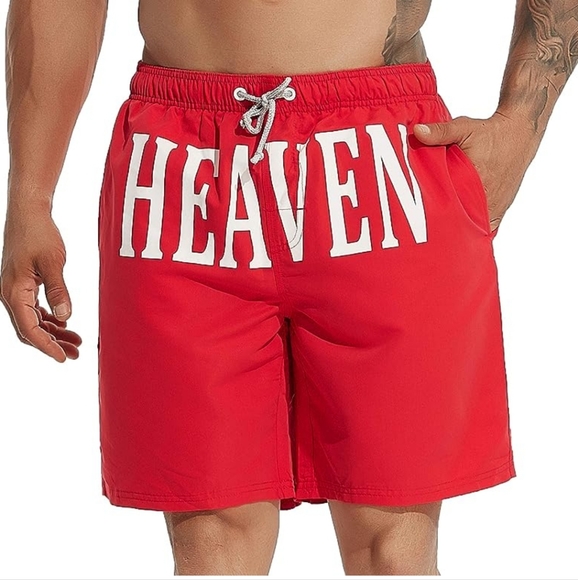 Red swim trunks - Picture 2 of 3